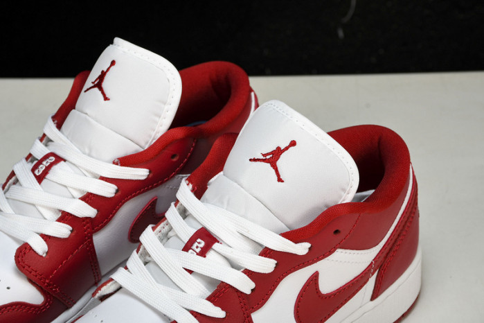Jordan 1 Low Gym Red White  - 553560-611