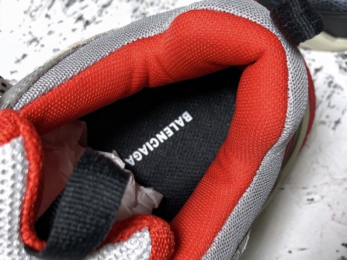 BL TRIPLE S TRAINERS CLEAR SOLE GREY GLOF WHITE 541624 W09OH 1009