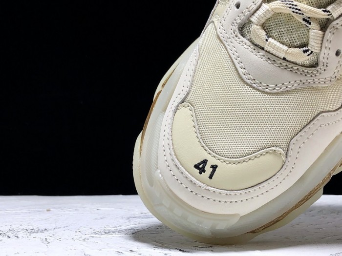 BL TRIPLE S TRAINERS CLEAR SOLE gold and white  541624  W09O1 9005