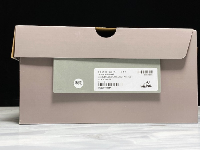 BL TRIPLE S TRAINERS BLACK LETTERS  541624 W09O1 9013