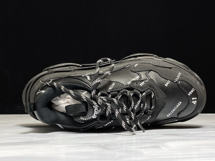 BL TRIPLE S TRAINERS BLACK LETTERS  541624 W09O1 9013