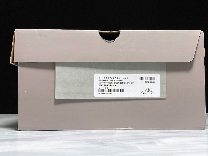 BL TRIPLE S TRAINERS CLEAR SOLE BLACK /BROWN/ RED 541624  W09O1 9000