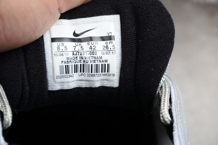 nike mens AIR VAPORMAX 97 "SILVER BULLET" metallic silver varsity red AJ7291-002