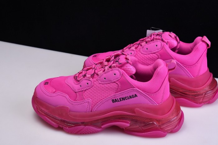 BL TRIPLE S TRAINERS CLEAR SOLE BLUE ADN RED 541624  W09O1 2132