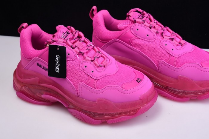 BL TRIPLE S TRAINERS CLEAR SOLE BLUE ADN RED 541624  W09O1 2132