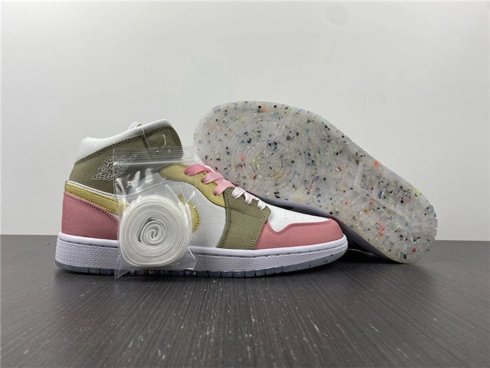 OdorResistant Jordan1 Mid SE Pastel Vivid Green Grind DJ0338- 3706