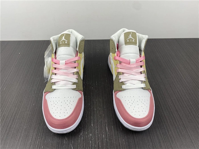 OdorResistant Jordan1 Mid SE Pastel Vivid Green Grind DJ0338- 3706