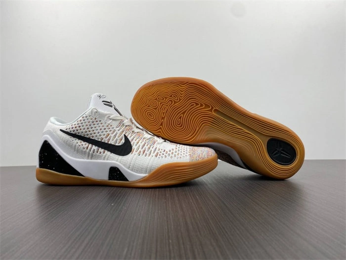 Vibrant Nike Kobe 9 Elite Low HTM Milan White Multi-Color 698595- 5014