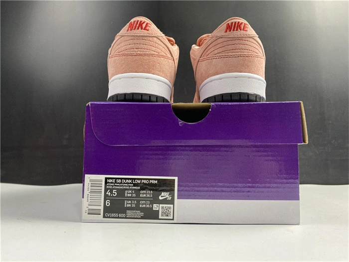 Lightweight Nike SB Dunk Low Pink Pig CV1655- 4885